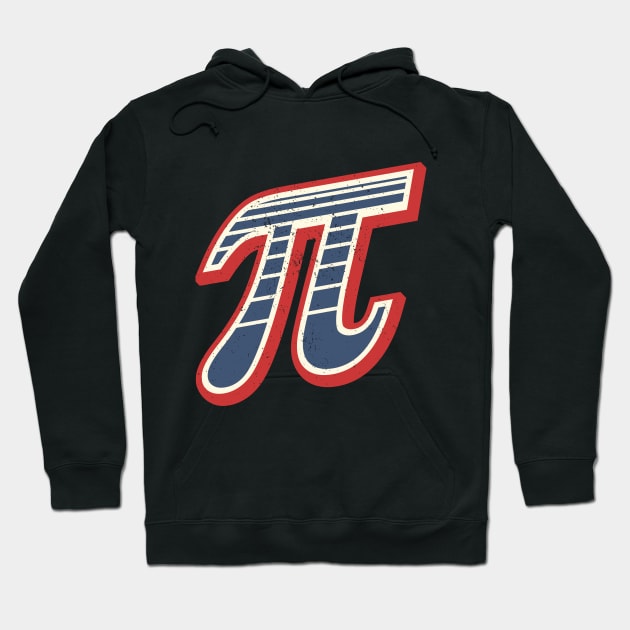 Vintage Pi Symbol Hoodie by Wasabi Snake